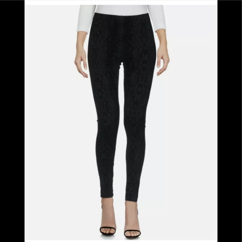 David Lerner Velvet Snake Print Leggings